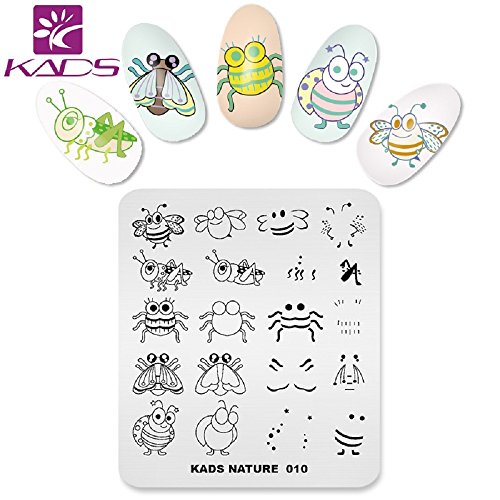 KADS Nagel Stamping Platte Blume Nail art Stempel Vorlage DIY Bild Vorlage Maniküre Stamp Platte Schablone Werkzeuge von KADS