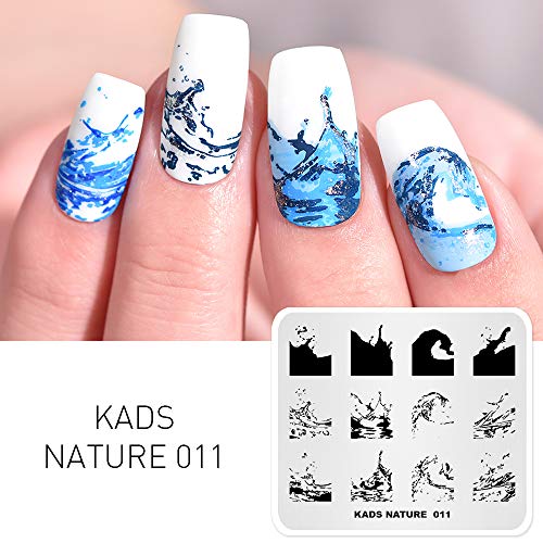 KADS Nagel Stamping Platte Ozean Nail art Stempel Vorlage DIY Bild Vorlage Maniküre Stamp Platte Schablone Werkzeuge (NA011) von KADS