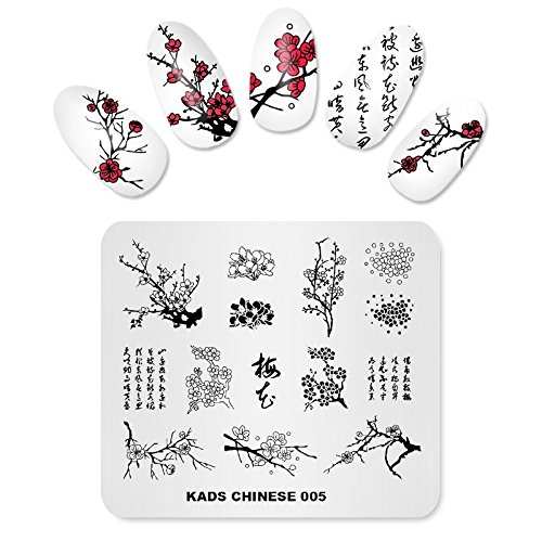 KADS Nail Stamping Platte Chinesische Art Nail art Stempel Vorlage DIY Bild Vorlage Maniküre Stamp Platte Schablone Werkzeuge (CN005) von KADS