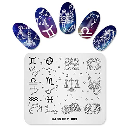 KADS New Nail Stamping Platte Blume Himmel Ozean Chinesischen stil Nail art Stempel Vorlage DIY Bild Vorlage Maniküre Stamp Platte Schablone Werkzeuge (SK003) von KADS