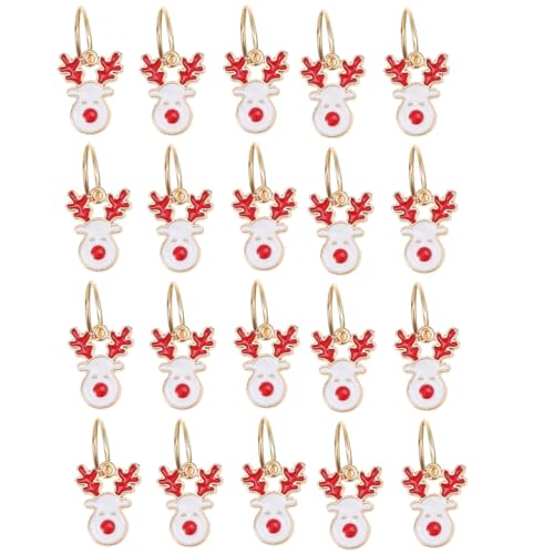 Einzigartige Haarmanschetten, Zopfringe, Clip, Weihnachtsmotiv-Schmuck-Set für Damen von KADSXIYA