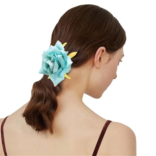 Haargummis mit Blumenmotiv für Damen, Rosen-Haargummis, Blume, Pferdeschwanz-Halter, Haargummi Haargummis mit Blumenmotiv für Damen, Rosen-Haargummis, Blume, Pferdeschwanz-Halter, Haargummi von KADSXIYA