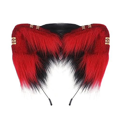 Haarreif für Erwachsene, Cartoon-Katzenohr-Form, mit goldfarbenen Ohren, Halloween-Haarreif von KADSXIYA