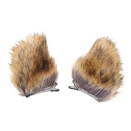 Haarspange für Mädchen, Tierohren, pelzig, Cosplay, handgefertigt, Halloween-Haarrequisiten von KADSXIYA