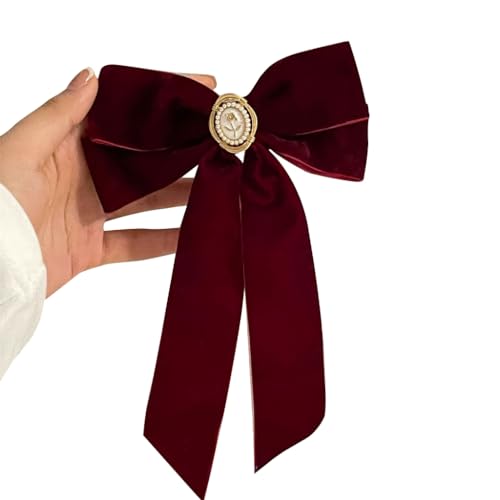 Haarspange in Schleifenform aus Samt, glänzende Haarnadeln, Hot Girl, Shopping-Haarnadel Haarspange in Schleifenform aus Samt, glänzende Haarnadeln, Hot Girl, Shopping-Haarnadel von KADSXIYA