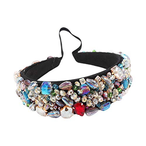 KADSXIYA Barockschmuck, elastisches Haarband, bunt, Kunstkristall, Edelstein für Strass, H von KADSXIYA