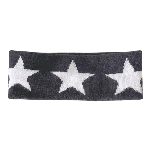 KADSXIYA Breites Stirnband für Damen, Sport, Sternmuster, rutschfest, Workout-Kopfwickel von KADSXIYA