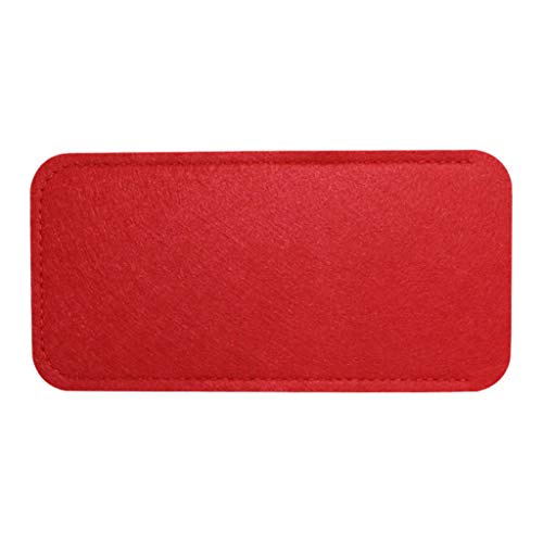 KADSXIYA Weiche Filztasche für Sonnenbrillen, Brillen, Brillenetui, Organizer-Tasche, Rot/Ausflug, einfarbig (Getaway Solids) von KADSXIYA