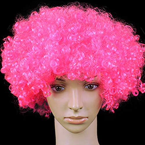 KADSXIYA Bunte Halloween-Perücke mit LED-Licht, Afro-Clown-Perücke, Cosplay, blinkend, leuchtet von KADSXIYA
