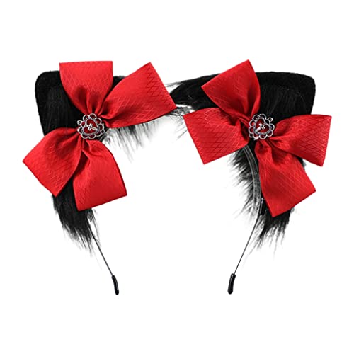 KADSXIYA Cartoon-Kätzchen-Ohr-Haarreif, niedlich, Live-Übertragung, Haarhalter, Karnevals-Kopfbedeckung von KADSXIYA