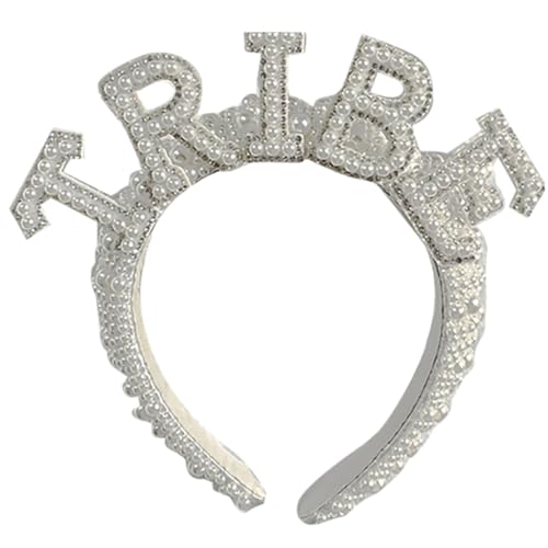 KADSXIYA Elegantes Stirnband mit Perlen und Schleier, Haarschmuck für Braut, Hochzeit, Haarschmuck von KADSXIYA