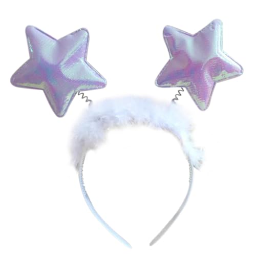 KADSXIYA Extra Feder-Engel-Halo-Stirnband, glänzt hell auf Kostümpartys von KADSXIYA