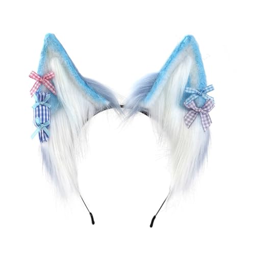 KADSXIYA Haarreif mit Katzenohren und Fliege, für Teenager, Mädchen, Anime-Haarreif, Halloween-Kostüm, Kopfbedeckung von KADSXIYA