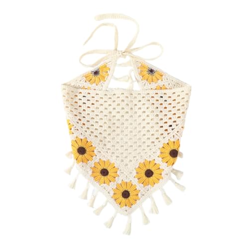 KADSXIYA Kopftuch mit ethnischer Blume, Bandana, Turban, Haarband, eleganter Schal, Haarschmuck von KADSXIYA