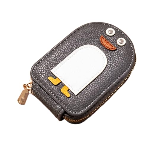 KADSXIYA Niedlicher Kartenhalter aus PU-Leder mit mehreren Fächern für den täglichen Gebrauch, Reisen und Arbeit, Hellgrau von KADSXIYA