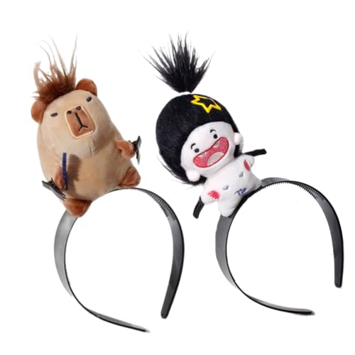 KADSXIYA Niedliches Haar-Accessoire, Cartoon-Stirnband, lustiges Ohr-Haarband für Mädchen, 2 Stück von KADSXIYA