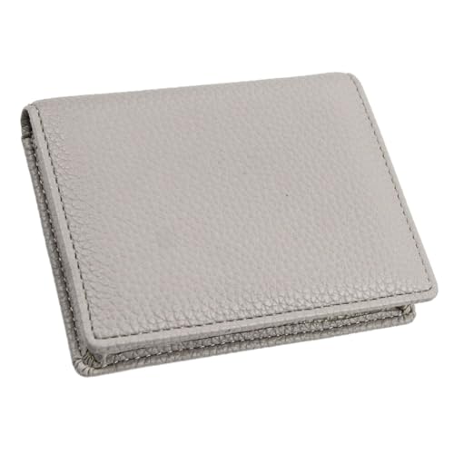 KADSXIYA PU Pocket Wallet Cash Holder Bifold Large Capacity Bank Credit Card Organizer, Beige von KADSXIYA