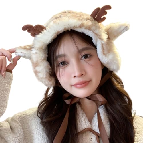 KADSXIYA Slouchy warme Ohrenschutz-Haarbänder mit Ohrenklappen, Cartoon-Welpen-Ohren von KADSXIYA