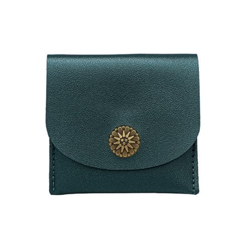 KADSXIYA Stilvolle PU-Kartenhalter-Hülle, schlank, kurze Geldbörse, Vintage-Münzgeldbörse für Damen, Grün KADSXIYA Stilvolle PU-Kartenhalter-Hülle, schlank, kurze Geldbörse, Vintage-Münzgeldbörse für Damen, Grün von KADSXIYA