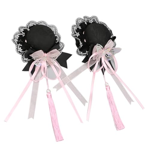 Mädchen-Haarspange, süßer künstlicher Dutt, Schleife, Haarnadel, Entenschnabel, Haarspange für Neujahr von KADSXIYA