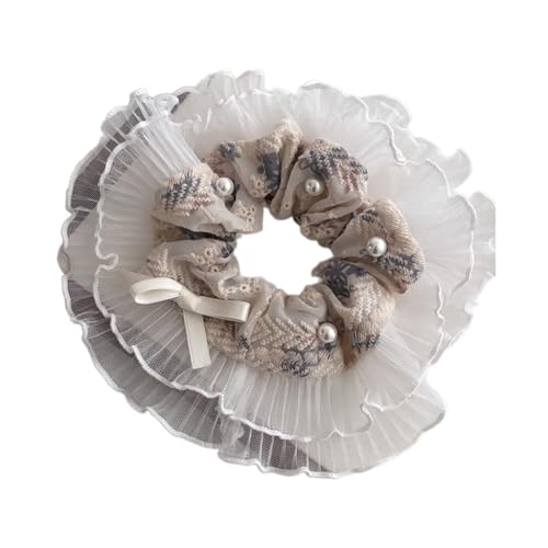 Modische Spitzen-Haargummis, Hochsteckfrisur, Haarknoten, Haarband, Damen, Kopfschmuck von KADSXIYA