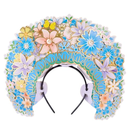 Realistisches Blumen-Haarteil, Anzug, bunte Blume, Kopfschmuck, Brautschmuck, Rollenspiel von KADSXIYA