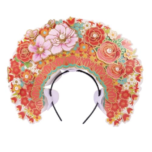 Realistisches Blumen-Haarteil, Anzug, bunte Blume, Kopfschmuck, Brautschmuck, Rollenspiel von KADSXIYA