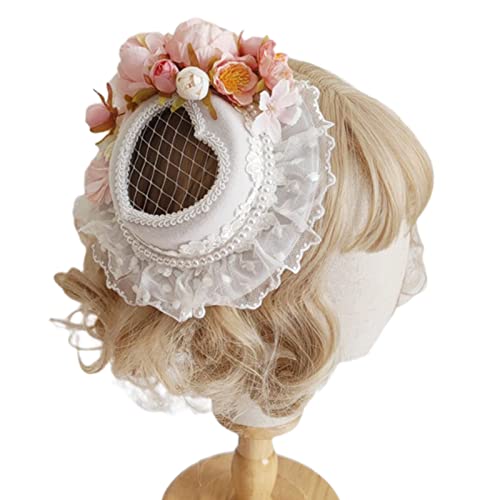 Schöne Haarspange in Blumenhutform, für Damen, Karnevals-Haarbedarf von KADSXIYA