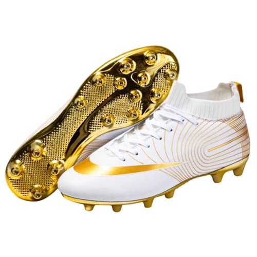 KAEAEILSS Fußballschuhe Herren Anti-Rutsch-Spikes Fußballschuhe Professionelle Spikes Fußballspiel Schuhe Jungen Fußballschuhe Schnürsenkel Training Sportschuhe von KAEAEILSS