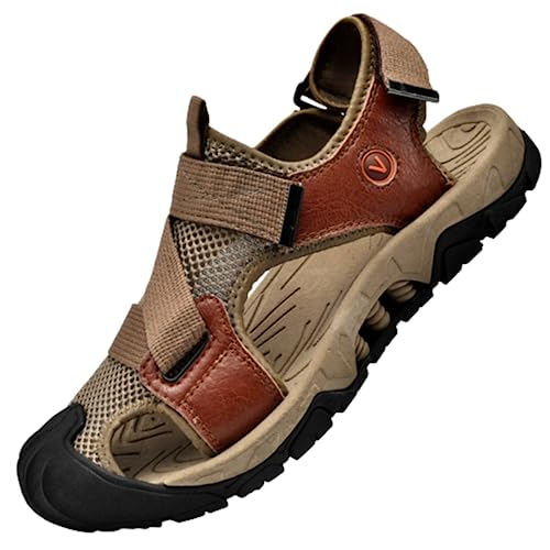 KAEAEILSS Herren Outdoor Sports Sandalen Waterproof Wandersandale Trekkingsandalen Geschlossene Sandale Sommer Männer Fischer Strand Schuhe von KAEAEILSS