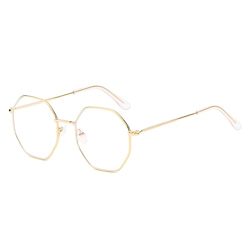 KAEOISFU Modische Polygon Lesebrille 1,5 für Damen und Herren, Metall Rahmen Blaulichtfilter Computerleser, Retro Robuste Anti-Ermüdung der Augen Lese Brille KAEOISFU Modische Polygon Lesebrille 1,5 für Damen und Herren, Metall Rahmen Blaulichtfilter Computerleser, Retro Robuste Anti-Ermüdung der Augen Lese Brille von KAEOISFU