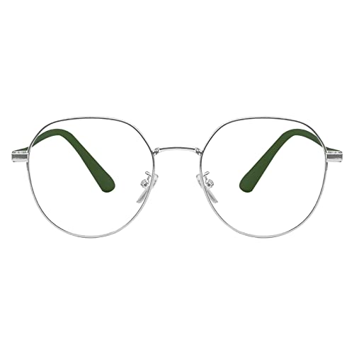 KAEOISFU Retro Ovalem Metall Silber Rahmen Lesebrille 3 0 Dioptrien für Damen und Herren, Modischer Roud Blaulichtfilter Computer Lesebrillen KAEOISFU Retro Ovalem Metall Silber Rahmen Lesebrille 3 0 Dioptrien für Damen und Herren, Modischer Roud Blaulichtfilter Computer Lesebrillen von KAEOISFU