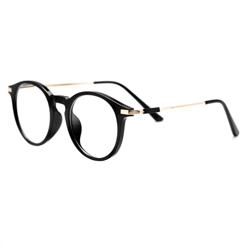 KAEOISFU Retro Runde Lesebrille für Herren und Damen, Modische Anti-Blaulicht-Presbyopie-Brille, Klassisches Robustes Computer-Lesebrillen Lesegerät von KAEOISFU