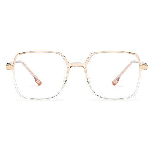 KAEOISFU Übergroße Lesebrille 3,0 für Herren Damen, Großer Blaulicht Blockierende Computerleser, Gross Quadratische Leser Brille von KAEOISFU