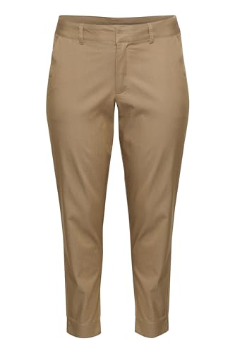 KAFFE CURVE Casual Hose KCleana Damen Hose Slim Fit Große Größen Casual Chino Stoffhose 50, Petrified Oak KAFFE CURVE Casual Hose KCleana Damen Hose Slim Fit Große Größen Casual Chino Stoffhose 50, Petrified Oak von KAFFE CURVE