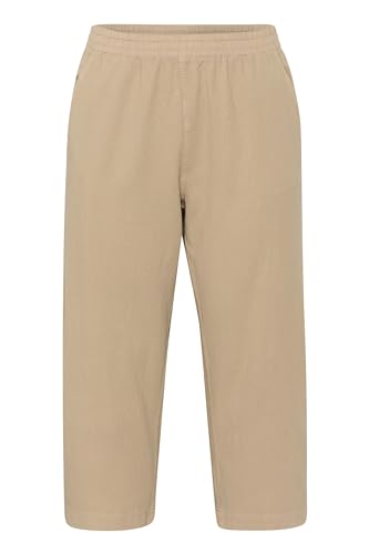 KAFFE CURVE Casual Hose KCnana Damen Große Größen Hose Culotte 3/4 Weite Culottehose 52, Classic Sand 52 von KAFFE CURVE