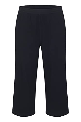 KAFFE CURVE Casual Hose KCnana Damen Große Größen Hose Culotte 3/4 Weite Culottehose Midnight Marine 50 von KAFFE CURVE