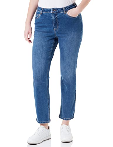 Kaffe Curve Damen KCJessa HW Slit Jeans, Medium Blue Denim, 46 von KAFFE CURVE