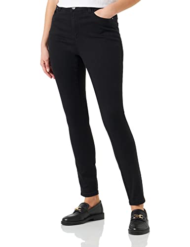 Kaffe Curve Damen KCwilla Slim Jeans, Black Deep, 44 von KAFFE CURVE