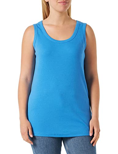 KAFFE CURVE Jerseytop KCcarina Damen Jerseytop Ärmellos Tanktop Rundhals Top Große Größen Regatta XL von KAFFE CURVE