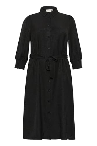 KAFFE CURVE Kleid KCellinor 46, Black Deep CC 46 von KAFFE CURVE