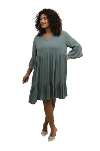 KAFFE CURVE Kleid KCmariana 52, Dusty Jade 52 von KAFFE CURVE