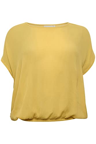 KAFFE CURVE Kurzarm-Bluse KCami Kaffe Damen Bluse Große Größen Damen Basic Casual Shirt Kurzarm Lassig Rundhals Ochre 50 KAFFE CURVE Kurzarm-Bluse KCami Kaffe Damen Bluse Große Größen Damen Basic Casual Shirt Kurzarm Lassig Rundhals Ochre 50 von KAFFE CURVE