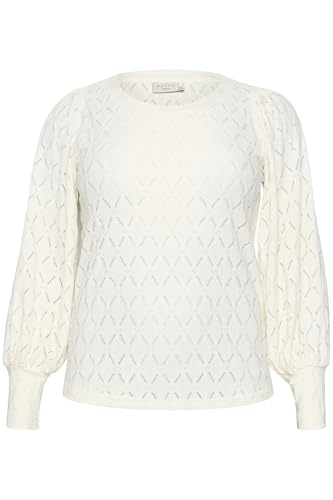 KAFFE CURVE Langarm-Bluse KCtina Damen Spitzen Oberteile Langarm Bluse Laternen Ärmel Große Größen Chalk S KAFFE CURVE Langarm-Bluse KCtina Damen Spitzen Oberteile Langarm Bluse Laternen Ärmel Große Größen Chalk S von KAFFE CURVE
