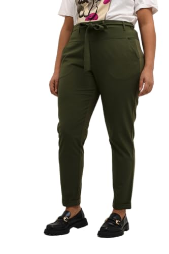 KAFFE CURVE Pants Suiting KCjia Damen Hose Casual Anzughose Große Größen Grape Leaf 52 von KAFFE CURVE