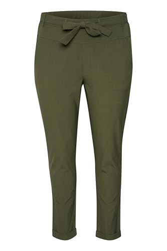 KAFFE CURVE Hose KCjia Damen Hose Casual Anzughose Große Größen 54, Grape Leaf 54 von KAFFE CURVE