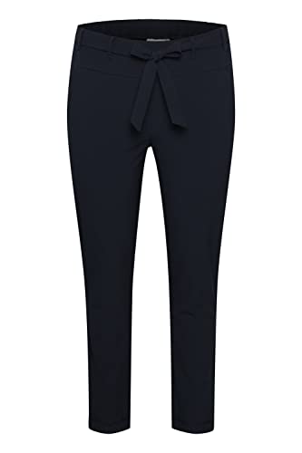 KAFFE CURVE Pants Suiting KCjia Damen Hose Casual Anzughose Große Größen Midnight Marine 42 von KAFFE CURVE