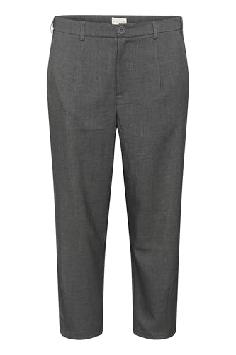 KAFFE CURVE Pants Suiting KCmerla Damen Pants Hosen Größe Größen Weites Bein Business High Waist Hose Dark Grey Melange 54 von KAFFE CURVE