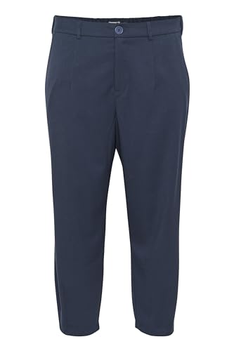 KAFFE CURVE Pants Suiting KCmerla Damen Pants Hosen Größe Größen Weites Bein Business High Waist Hose Midnight Marine 44 von KAFFE CURVE