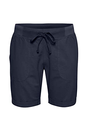 KAFFE CURVE Shorts KCnana Damen Shorts Große Größen Sommer Regular Fit Kurze Hose Midnight Marine 52 von KAFFE CURVE